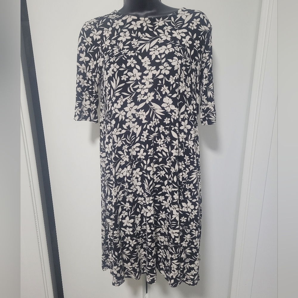 Old Navy XS Floral Black and White Women's Dress